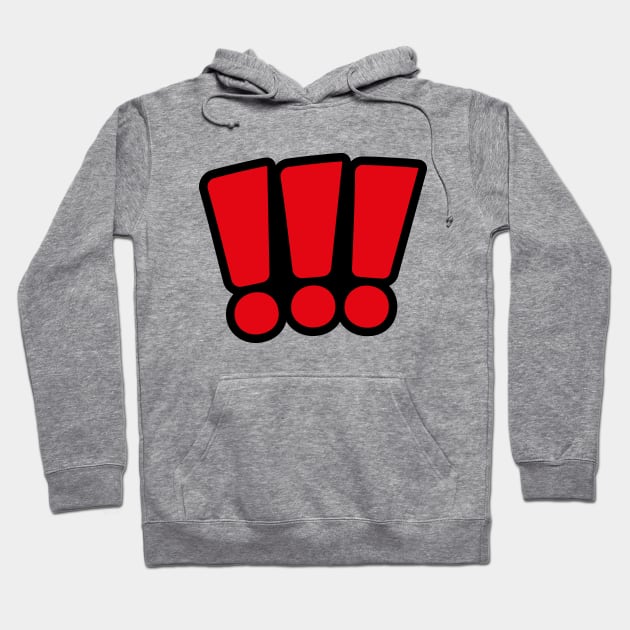 Exclamation Points !!! Hoodie by GraphicBazaar